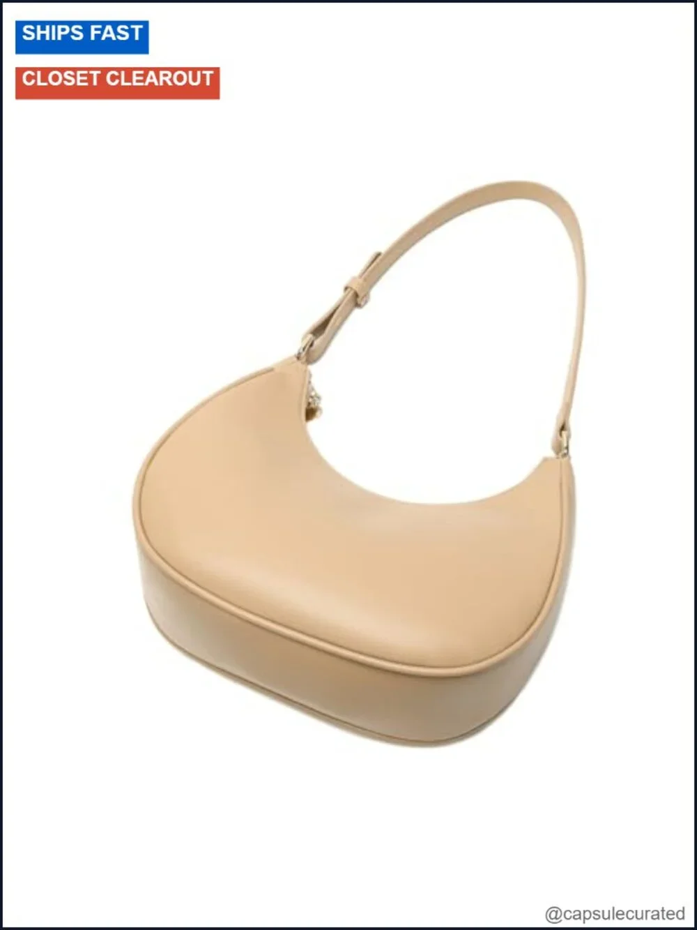 PU Leather Hobo Shoulder Bag Women Cute Tote Underarm Purse Zipper Closure